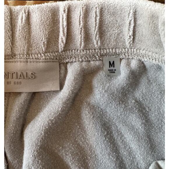 Essentials Fear of God Velour Sweatpants Size Medium Women’s Gray - Picture 4 of 10